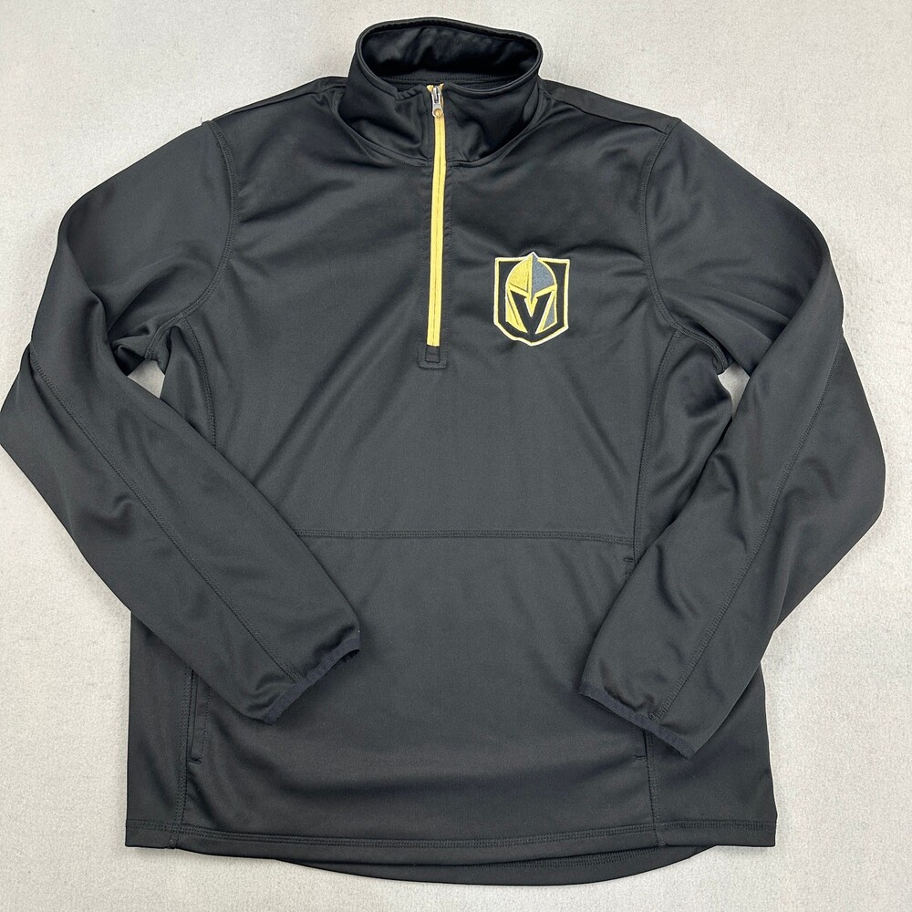 Vegas Golden Knights Sweater Men Large Black NHL Sweatshirt Pullover Pocket L